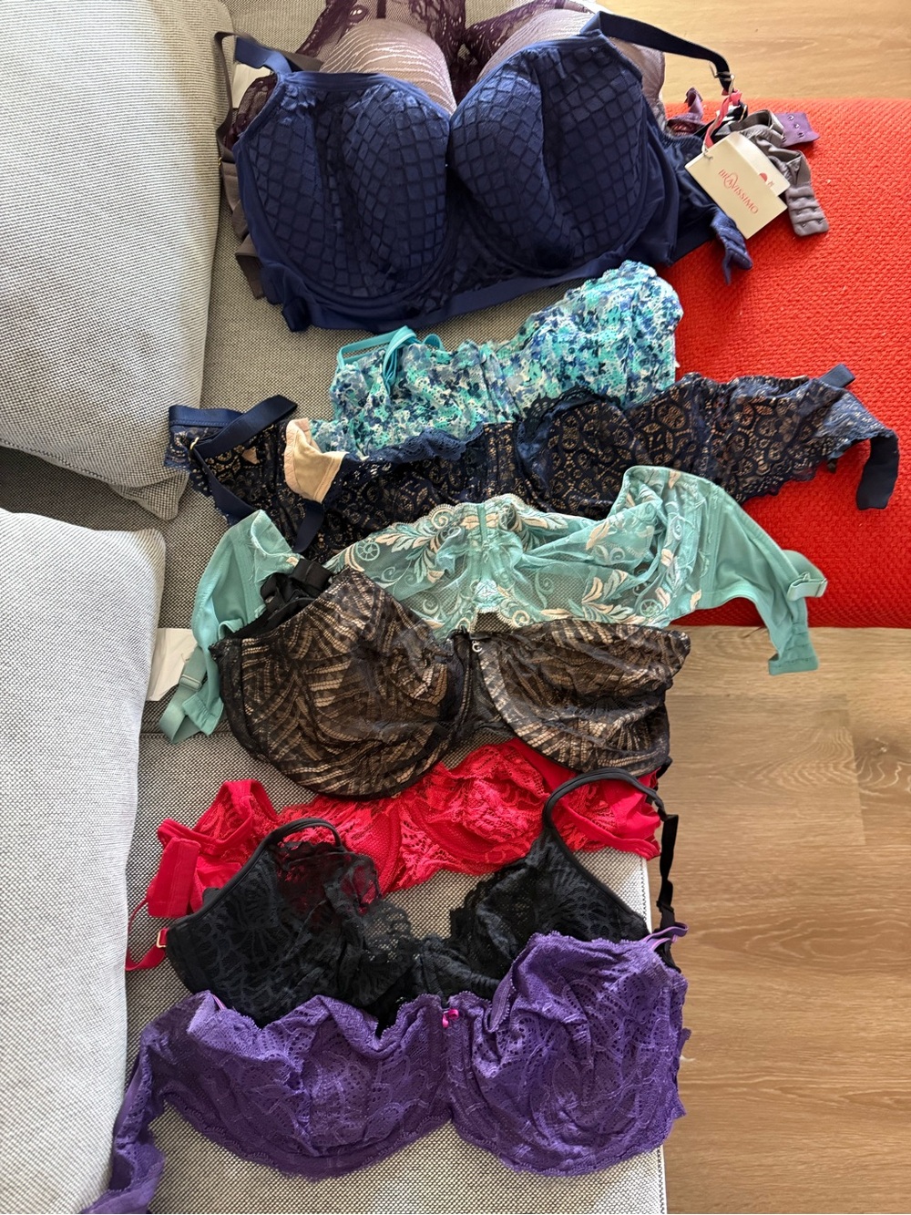 Mixed Lace & Mesh Bra Bundle - Assorted Colors